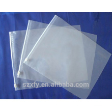 matt PE surface zipper bag without printing